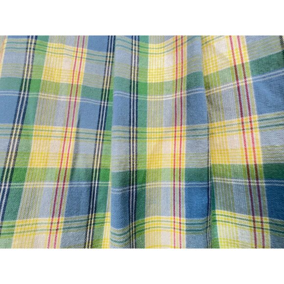 Tommy Hilfiger Mens Plaid Button-Down Shirt Size XL Yellow Green Long Sleeves - Picture 11 of 12